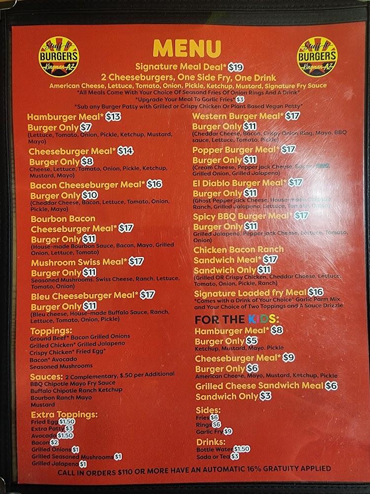 STUFF-IT BURGERS - Menu Scan 1